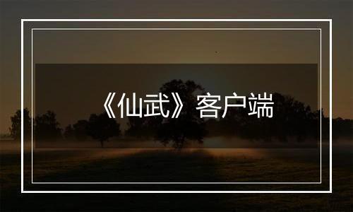 《仙武》客户端