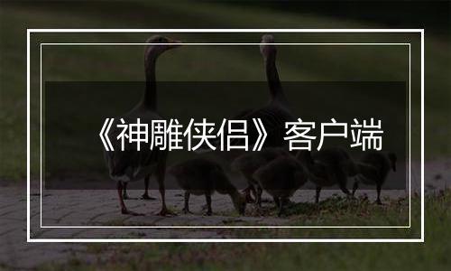 《神雕侠侣》客户端
