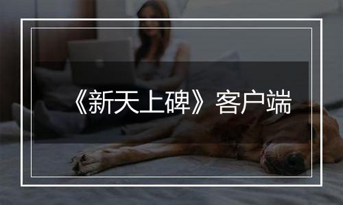 《新天上碑》客户端