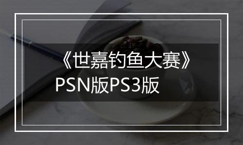 《世嘉钓鱼大赛》PSN版PS3版