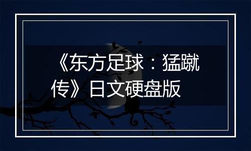 《东方足球：猛蹴传》日文硬盘版