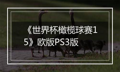 《世界杯橄榄球赛15》欧版PS3版