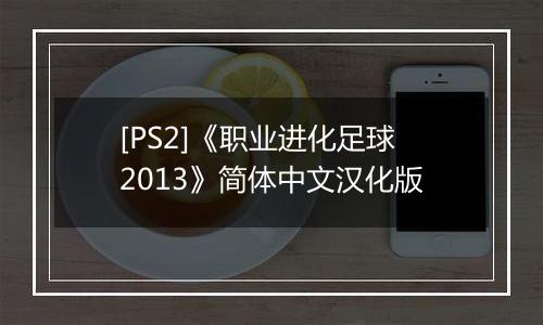 [PS2]《职业进化足球2013》简体中文汉化版