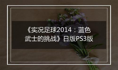 《实况足球2014：蓝色武士的挑战》日版PS3版