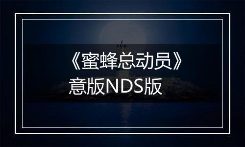 《蜜蜂总动员》 意版NDS版