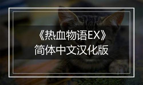 《热血物语EX》简体中文汉化版