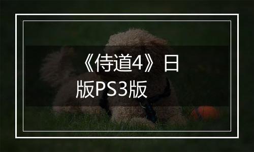 《侍道4》日版PS3版