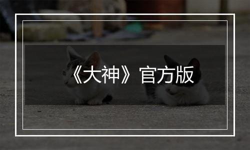 《大神》官方版