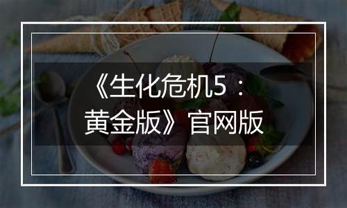 《生化危机5：黄金版》官网版