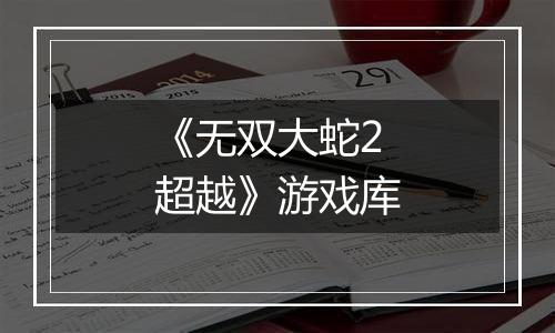 《无双大蛇2 超越》游戏库