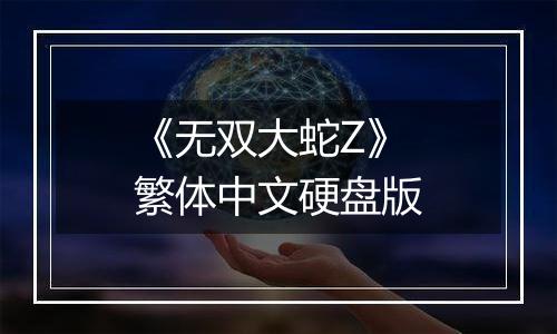 《无双大蛇Z》繁体中文硬盘版