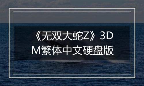 《无双大蛇Z》3DM繁体中文硬盘版
