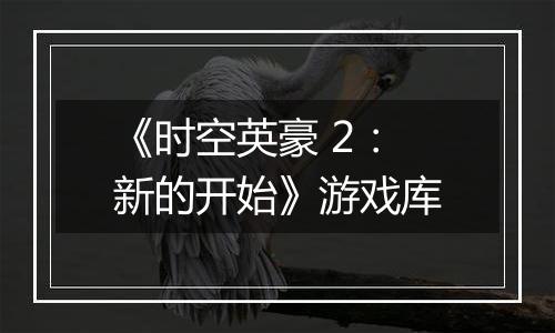 《时空英豪 2：新的开始》游戏库