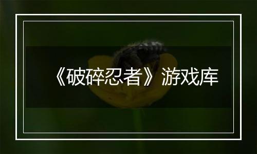 《破碎忍者》游戏库