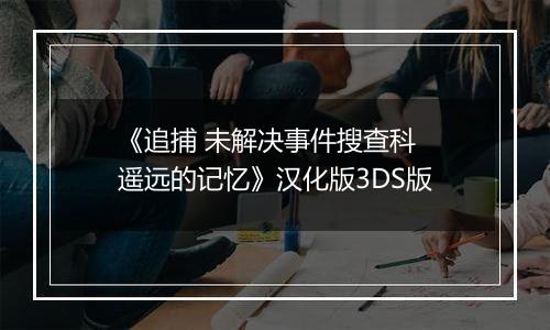 《追捕 未解决事件搜查科 遥远的记忆》汉化版3DS版