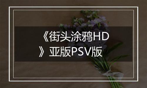 《街头涂鸦HD》亚版PSV版