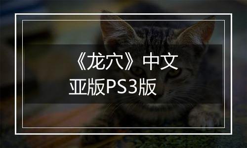 《龙穴》中文亚版PS3版