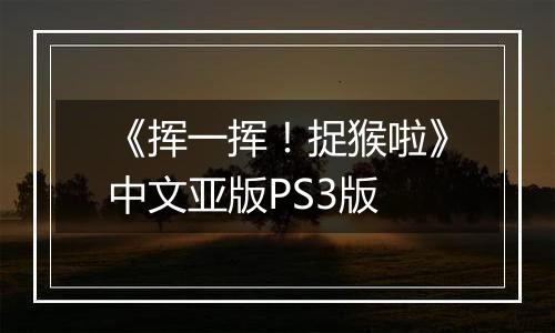 《挥一挥！捉猴啦》中文亚版PS3版