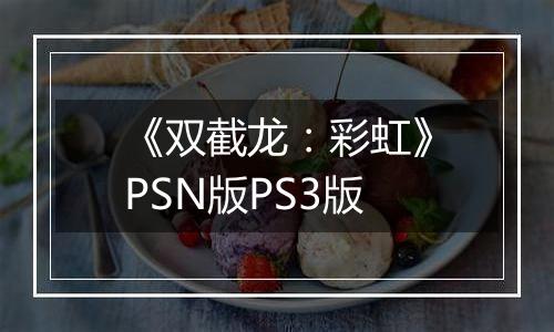 《双截龙：彩虹》PSN版PS3版