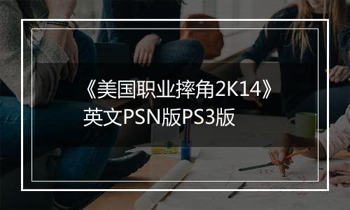 《美国职业摔角2K14》 英文PSN版PS3版