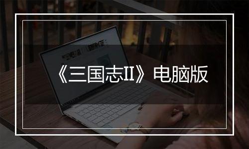 《三国志II》电脑版