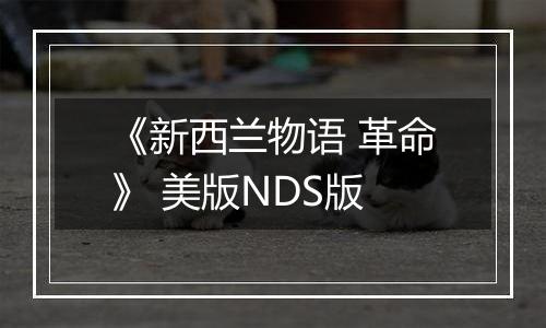 《新西兰物语 革命》 美版NDS版