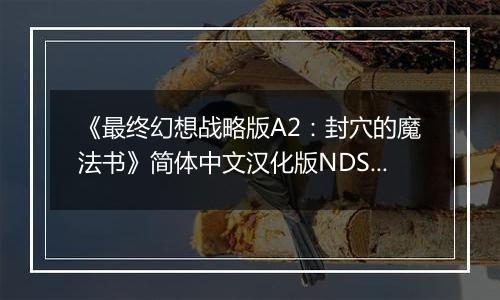 《最终幻想战略版A2：封穴的魔法书》简体中文汉化版NDS版
