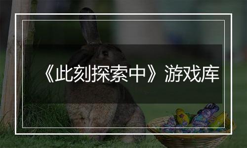 《此刻探索中》游戏库