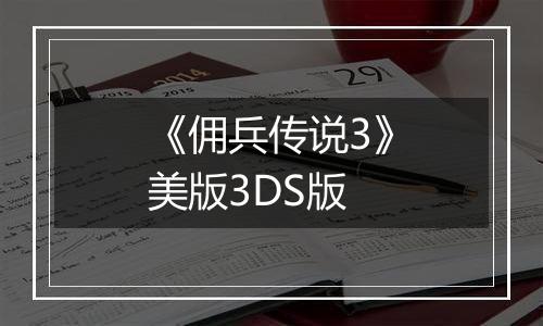 《佣兵传说3》美版3DS版