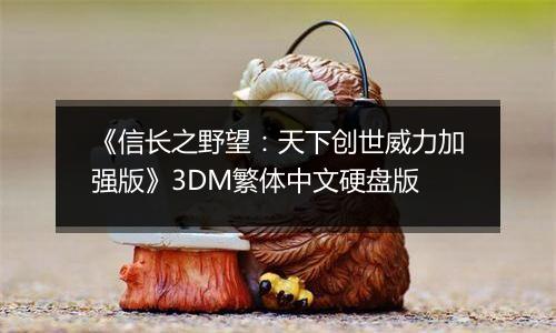 《信长之野望：天下创世威力加强版》3DM繁体中文硬盘版