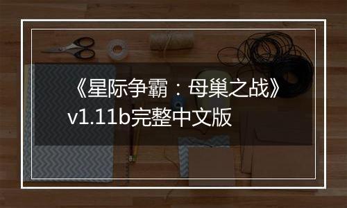 《星际争霸：母巢之战》v1.11b完整中文版