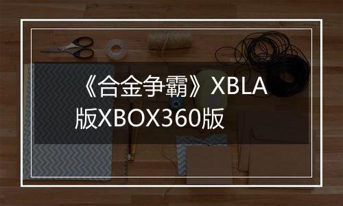 《合金争霸》XBLA版XBOX360版