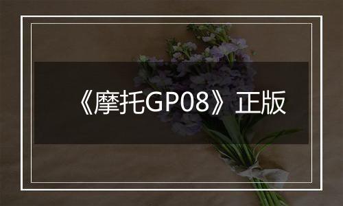 《摩托GP08》正版