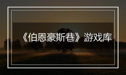 《伯恩豪斯巷》游戏库