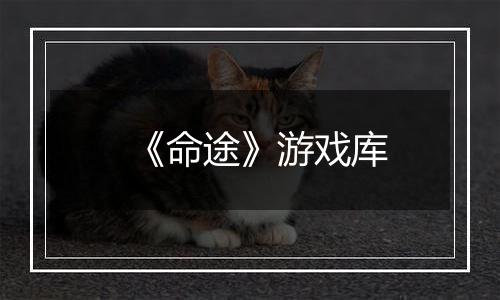 《命途》游戏库