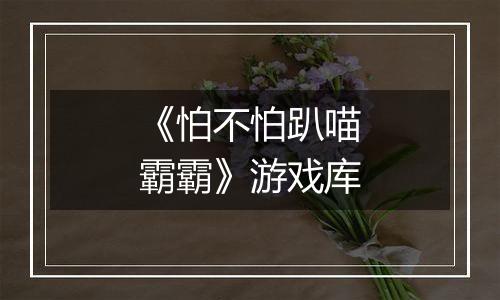 《怕不怕趴喵霸霸》游戏库