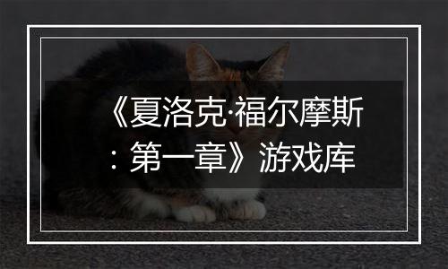《夏洛克·福尔摩斯：第一章》游戏库