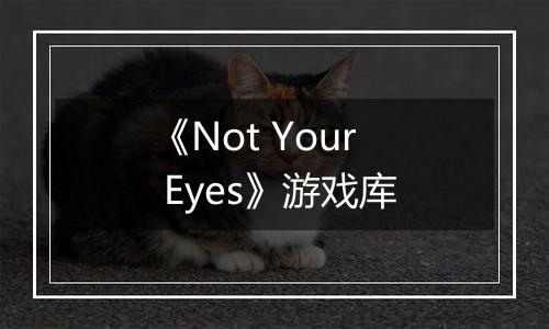 《Not Your Eyes》游戏库