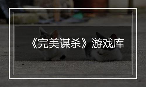 《完美谋杀》游戏库