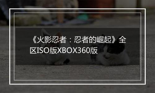 《火影忍者：忍者的崛起》全区ISO版XBOX360版