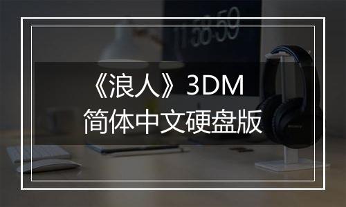 《浪人》3DM简体中文硬盘版