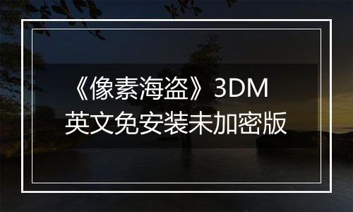 《像素海盗》3DM英文免安装未加密版