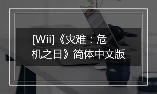 [Wii]《灾难：危机之日》简体中文版