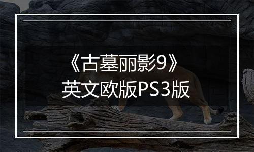 《古墓丽影9》 英文欧版PS3版