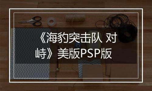 《海豹突击队 对峙》美版PSP版