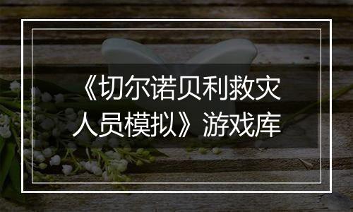 《切尔诺贝利救灾人员模拟》游戏库