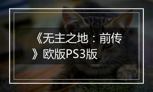 《无主之地:前传》欧版PS3版