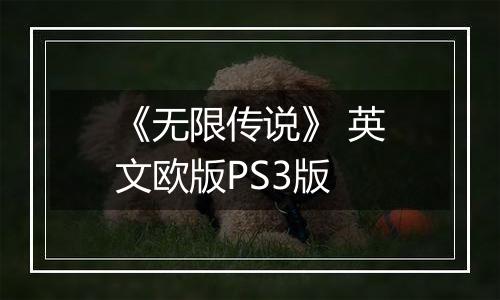 《无限传说》 英文欧版PS3版