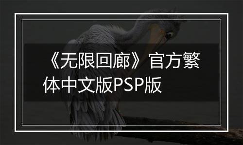 《无限回廊》官方繁体中文版PSP版