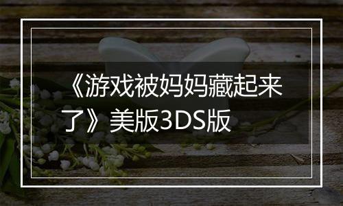 《游戏被妈妈藏起来了》美版3DS版